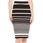 Liz Claiborne Textured Striped Midi Pencil Skirt - Tall