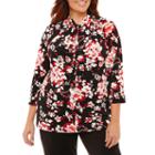 Liz Claiborne Twist Knot Top- Plus