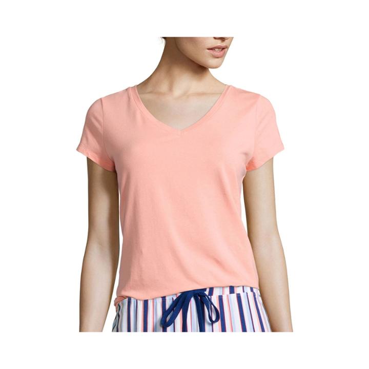 Liz Claiborne Short-sleeve V-neck Sleep Tee