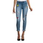Vanilla Star Diy Patched Dbl Roll Cuff Skinny Jeans-juniors