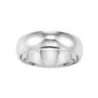 Men's 14k White Gold 6mm Wedding Band