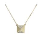 1/10 Ct. T.w. Diamond 10k Yellow Gold Pyramid Necklace