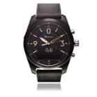 Martian Mens Mvoice Pt 02 Black Leather Band Black Dial Smart Watch-mvr03pt021