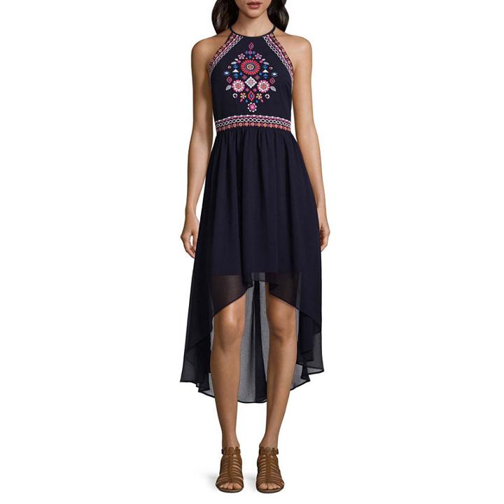 My Michelle Sleeveless Embroidered Sundress-juniors