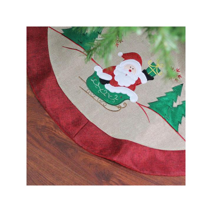 19 Red And White Merry Christmas Tree Stocking With White Cuff