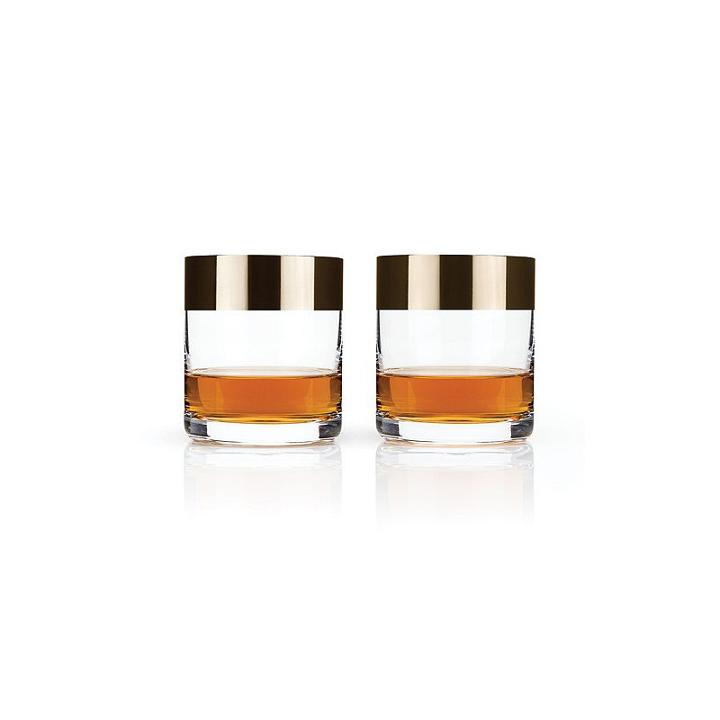 Irving&trade; Bronze Rim Tumbler Set By Viski