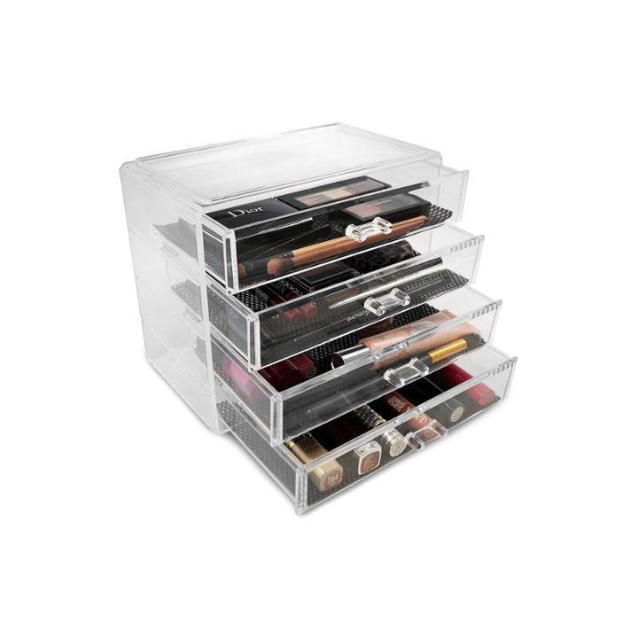 Sorbus Acrylic Cosmetics Makeup And Jewelry Storage Case Display- 4 Large Drawers -space- Saving