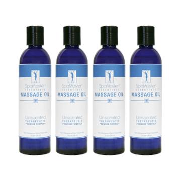 Master Massage 8-oz. 4-pack Unscented Massage Oil