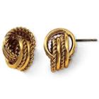 Monet Gold-tone Knot Earrings