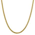 14k Gold Semisolid Wheat 22 Inch Chain Necklace
