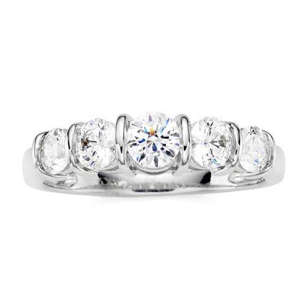 1 Ct. T.w. Diamond 10k White Gold 5-stone Ring