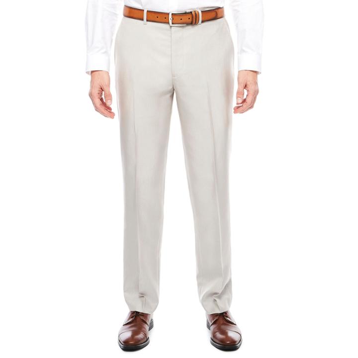 Men's J.ferrar Bone Shimmer Flat-front Slim Fit Pants