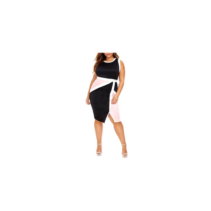 Fashion To Figure Gemma Colorblock Bodycon Dress - Plus