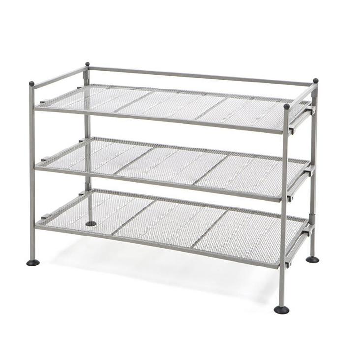 Seville Classics 3-tier Iron Mesh Utility Shoe Rack