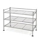Seville Classics 3-tier Iron Mesh Utility Shoe Rack