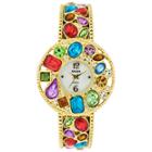 Multicolor Stone Bangle Watch