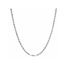 Limited Quantities! 14k White Gold Polished Station 1.8mm Link Chain Necklace