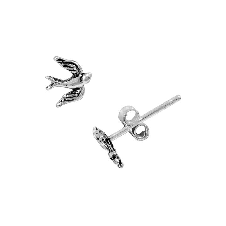 Itsy Bitsy&trade; Sterling Silver Flying Bird Stud Earrings