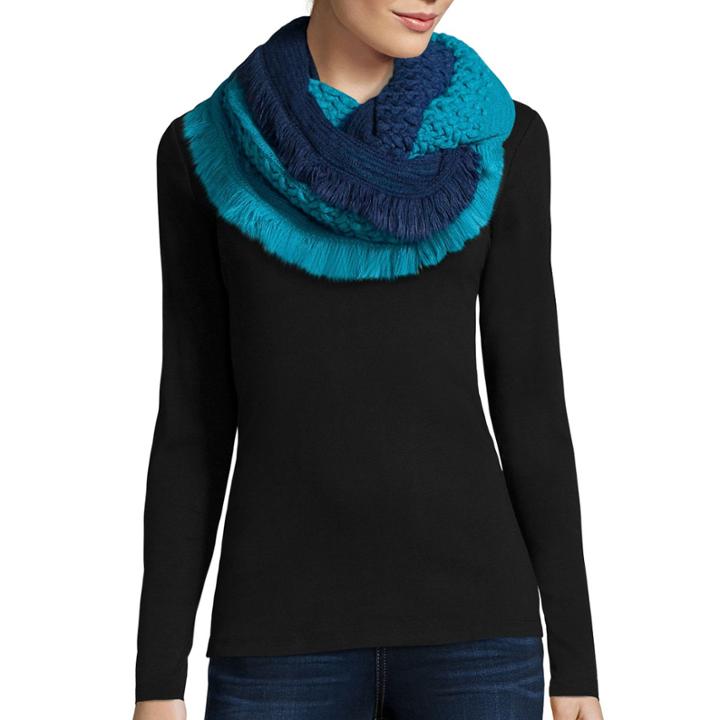 Mixit&trade; Zig Zag Stitch Ombre Fringe Scarf