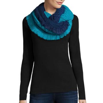 Mixit&trade; Zig Zag Stitch Ombre Fringe Scarf