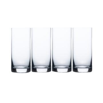 Mikasa Laura Set Of 4 Crystal Highball Glasses