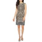 Studio 1 Sleeveless Paisley Sheath Dress