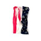 Carole 3-pk. Solid & Print Silky Gauze Fabric Headbands