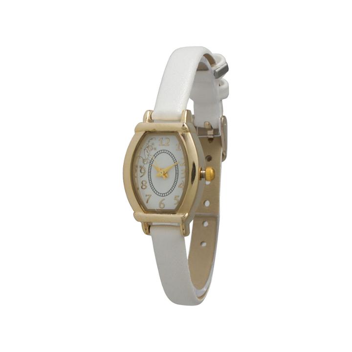 Olivia Pratt Womens Petite White Leather Watch 13420white