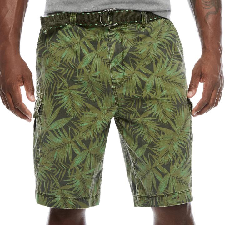 The Foundry Supply Co. Belted Cargo Shorts- Big And Tall