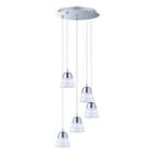 Eglo Pancento Led 14 Inch Chrome Multi Light Pendant Ceiling Light