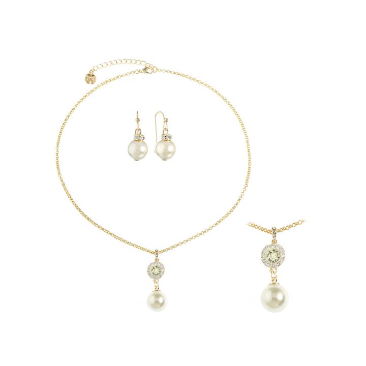 Monet Jewelry Womens 2-pc. Champagne Jewelry Set