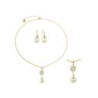 Monet Jewelry Womens 2-pc. Champagne Jewelry Set