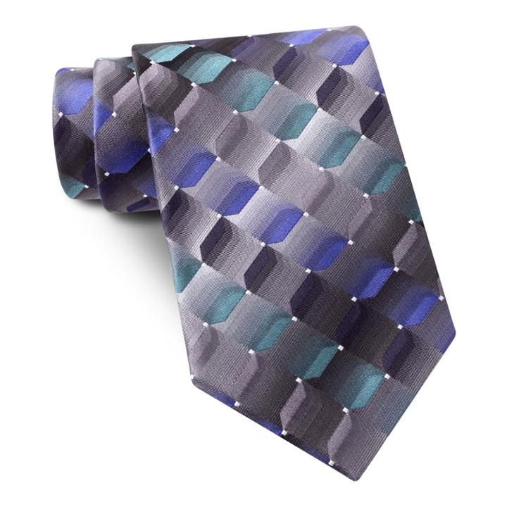 Van Heusen Geo Pattern Tie - Extra Long