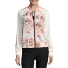 By & By Long Sleeve Printed Bomber Jacket-juniors