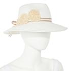 August Co. Inc. Fedora Floral Ribbon Brim Hat