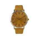 Olivia Pratt Womens Yellow Strap Watch-26268byellow