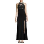 My Michelle Sleeveless Embellished Fitted Gown-juniors