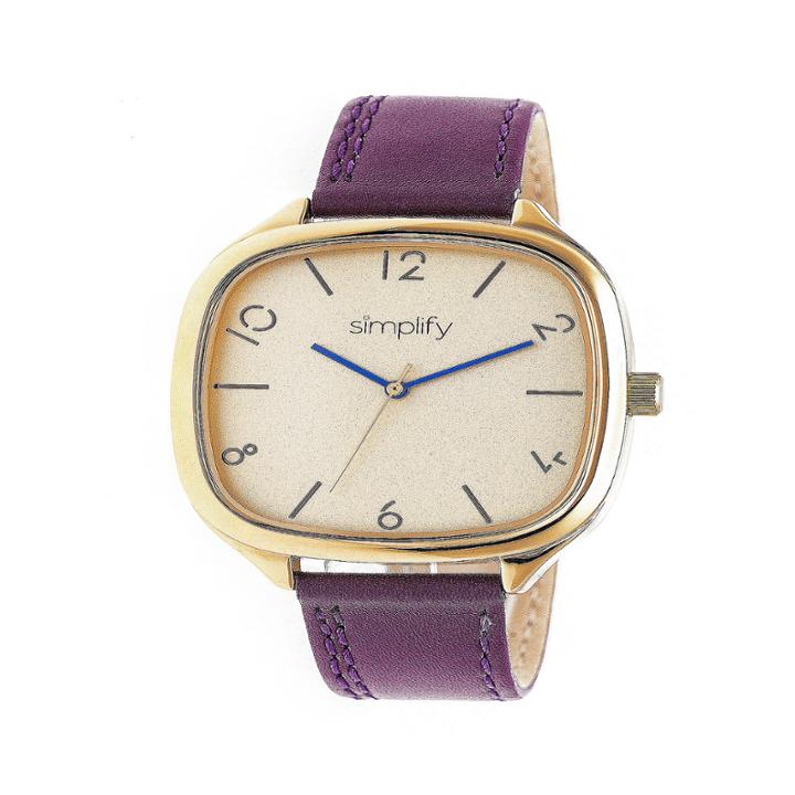 Simplify Unisex Purple Strap Watch-sim3507