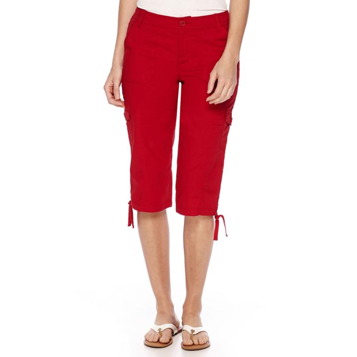 St. John's Bay Cropped Cargo Pants - Petite