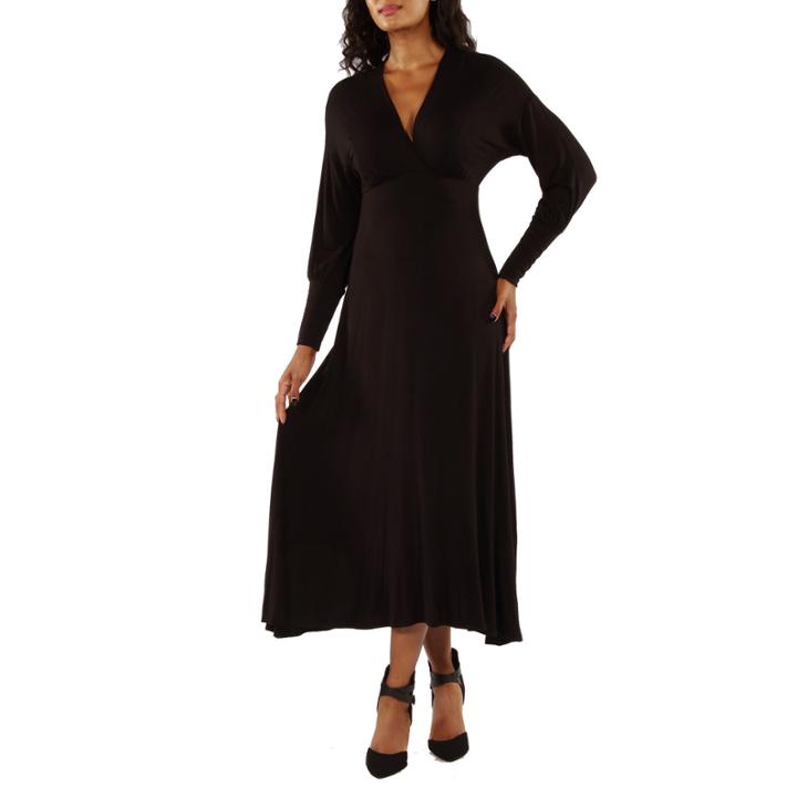 24/7 Comfort Apparel Empire Maxi Dress