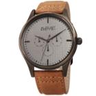 August Steiner Mens Brown Strap Watch-as-8243gnbr