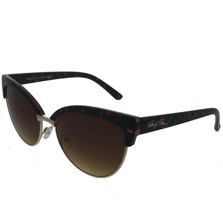 Marilyn Monroe Half Frame Cat Eye Uv Protection Sunglasses-womens
