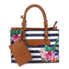 Olivia Miller Adrika Floral Stripe Tote Bag