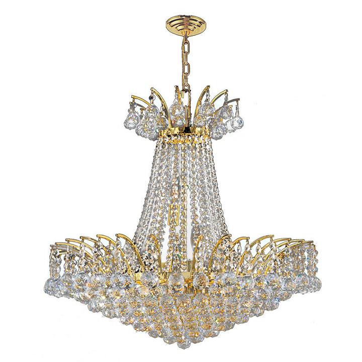 Empire Collection 11 Light Large Round Crystal Chandelier