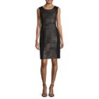 Worthington Sleeveless Foiled-panel Sheath Dress