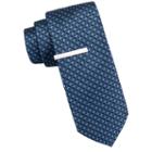 Jf J. Ferrar Atlantic Avenue Nonsolid Dot Tie And Tie Bar Set