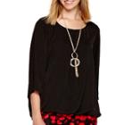Alyx Long-sleeve Bubble Top With Necklace
