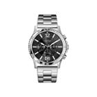 Caravelle New York Mens Gray Dial Silver-tone Bracelet Watch 43a115