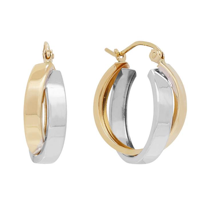 Infinite Gold 14k Gold 17mm Hoop Earrings
