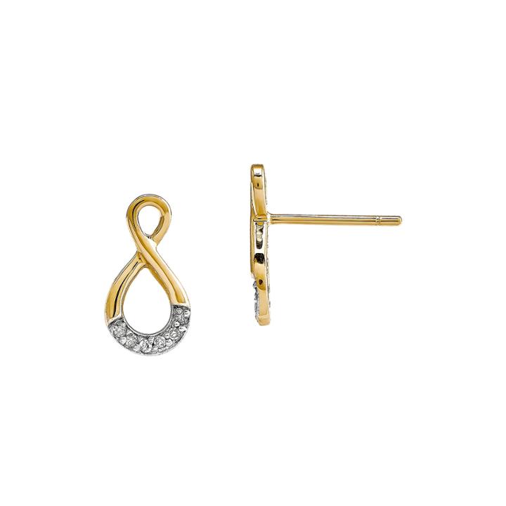 Diamond Accent 14k Yellow Gold Earrings